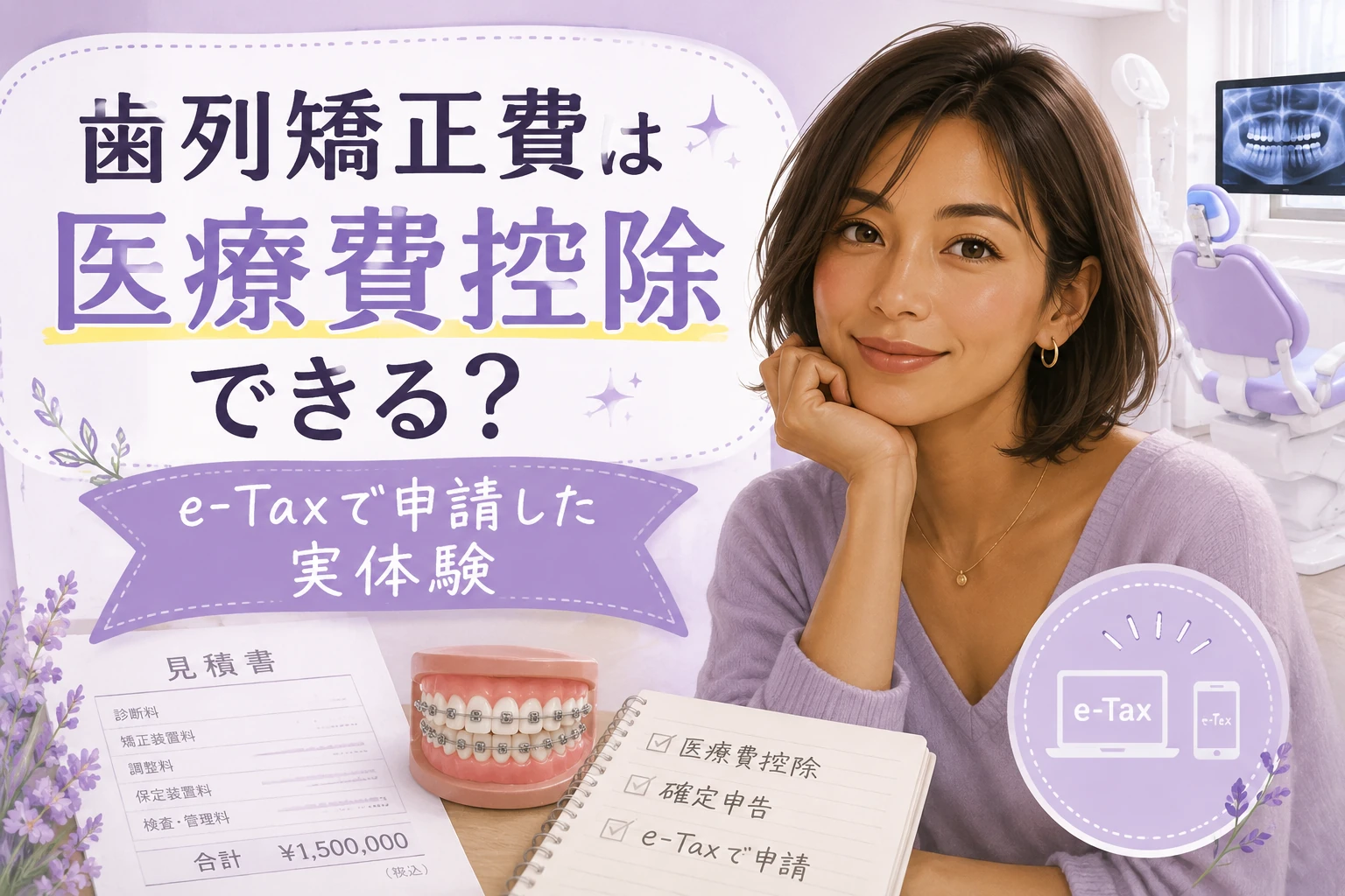 子どもの歯列矯正は医療費控除の対象？e-Taxで簡単に申請できた体験談
